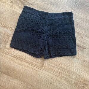Ann Taylor Navy Blue Lace Women Shorts